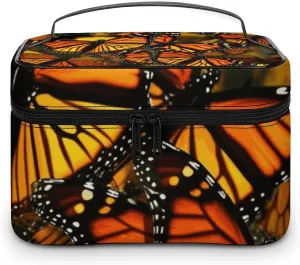 Foldable Travel Luggage Bag for Men And Women, Dry And Wet Separation Portable Travel Luggage Bag, Monarch Butterflies Printed Waterproof Sports Luggage Bag, Fitness Bag