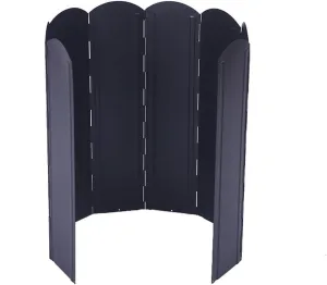 Folding Stove Windscreen 8 Plates Galvanized Camping Cooker Stove Windshield with Storage Bag