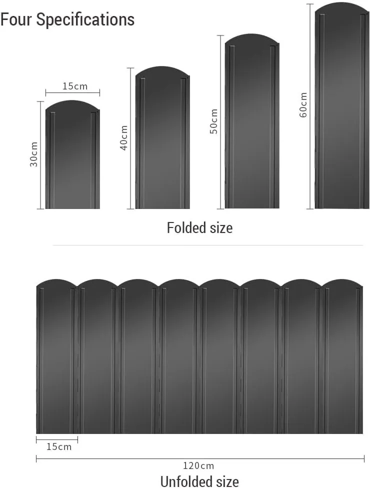 Folding Stove Windscreen 8 Plates Galvanized Camping Cooker Stove Windshield with Storage Bag