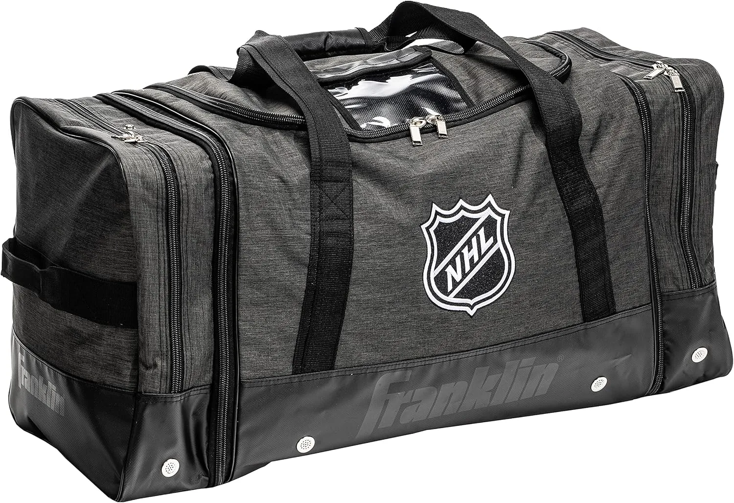 Franklin Sports NHL Ice Hockey Carry Bag - Premium Equipment Bag for Hockey Gear - Large Expandable Duffle - Heavy Duty - NHL Licensed