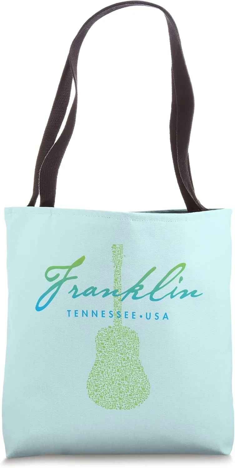 Franklin Tennessee Guitar Design Tote Bag