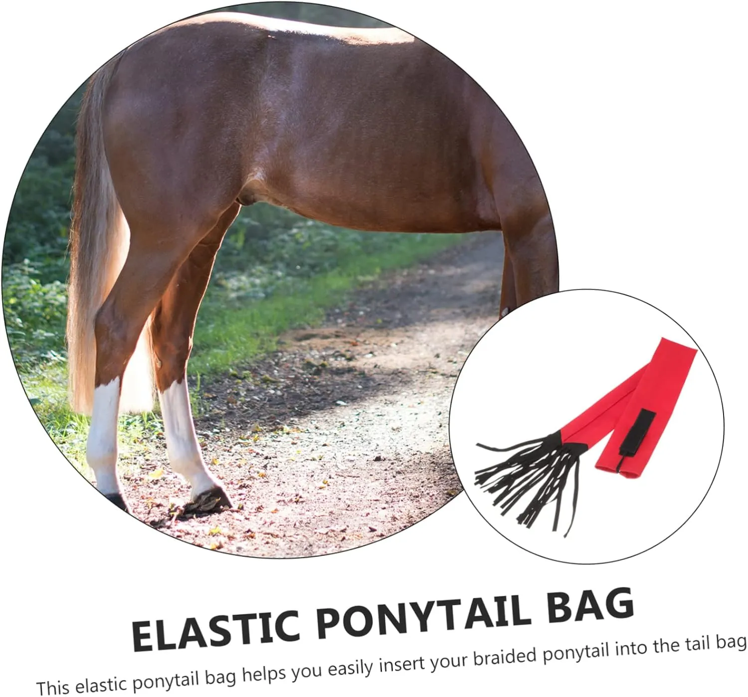 FRCOLOR 2pcs Horse Tail Bag Horse Tail Protector Non-Woven Stylish and Functional