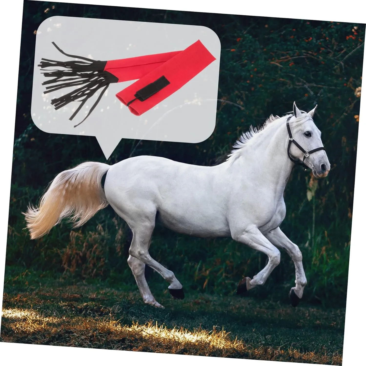FRCOLOR 2pcs Horse Tail Bag Horse Tail Protector Non-Woven Stylish and Functional