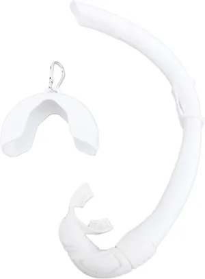 Freediving Snorkel,Silicone Foldable Roll Up Snorkel,Wet Breathing Tube for Swim Training,Diving Snorkeling,Comfortable Durable Travel Friendly Essential Scuba Gear for Adults Kids