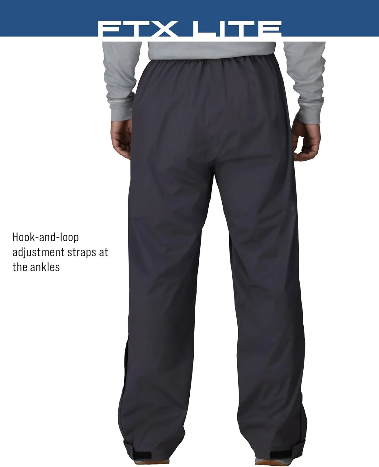 FROGG TOGGS Men's Ftx Lite Waterproof Rain Pant, Breathable, Comfort Stretch