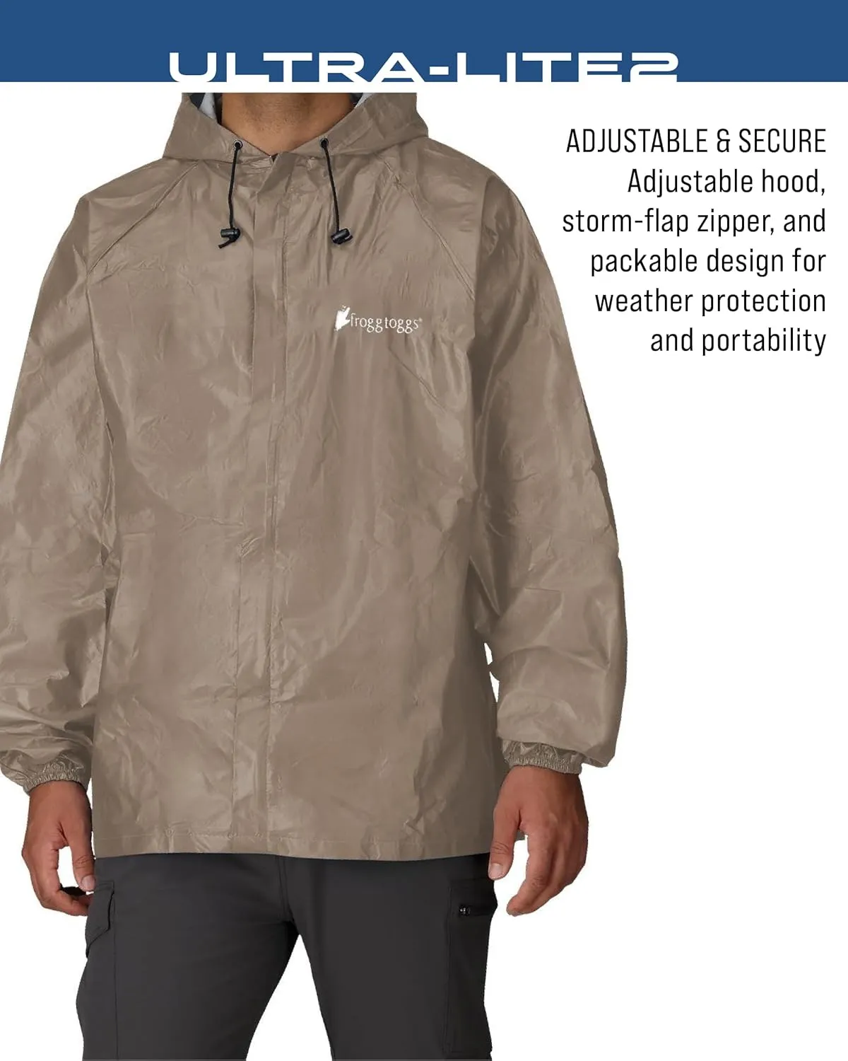FROGG TOGGS Men's Ultra-lite2 Waterproof Breathable Rain Jacket