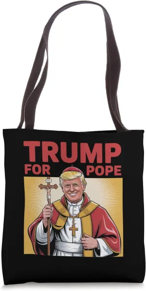 Fun Trump For Pope Gear Catholic Vatican Republican Gear Tote Bag