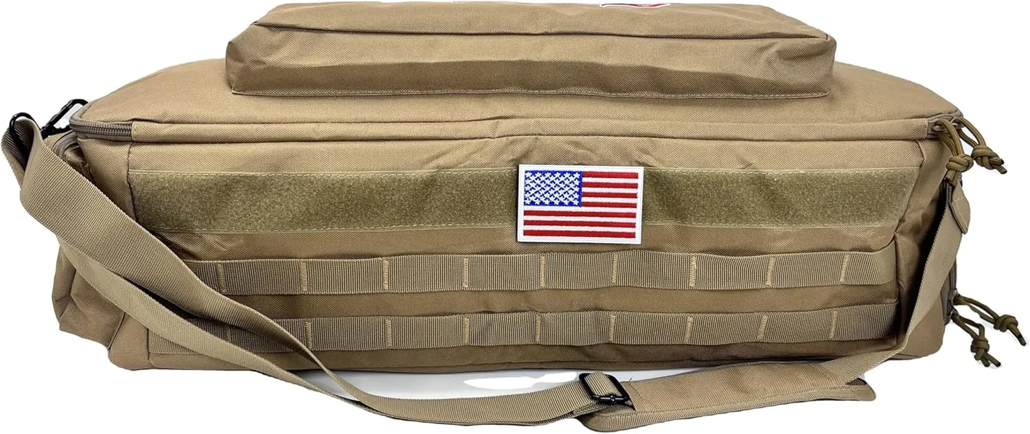 GREOENEL Amor Pcp Carbon Fiber Tank,Paintball Air Tank & Cylinder Carrier Bag Pouch Backpack (6.8L/9L/12L) (Universal Size-US Flag)