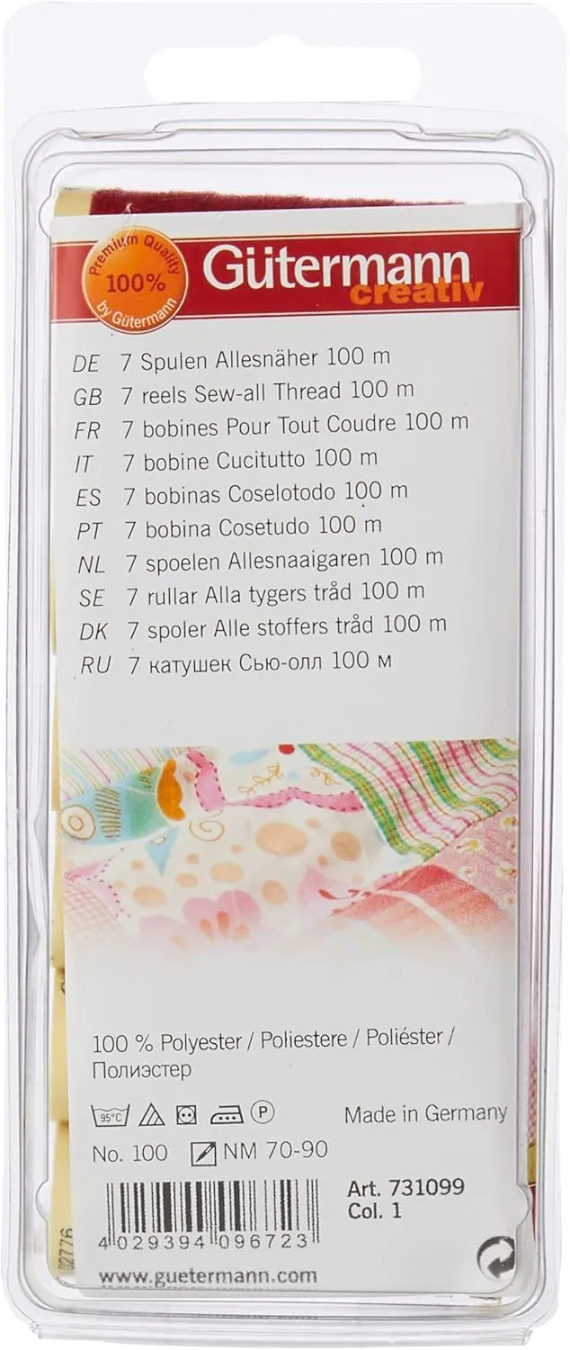 Gutermann Thread Set: Sew-All: 7 x 100m
