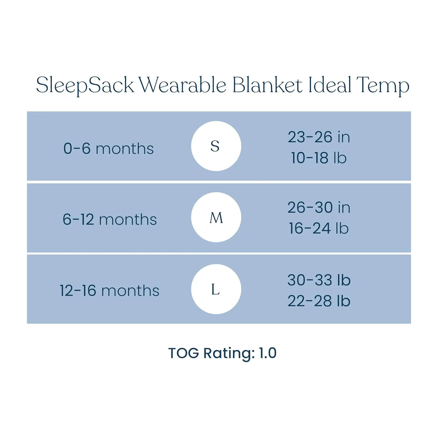 HALO Sleepsack Ideal Temp, Baby Wearable Blanket, TOG 1.0, Navy/Orange, Large