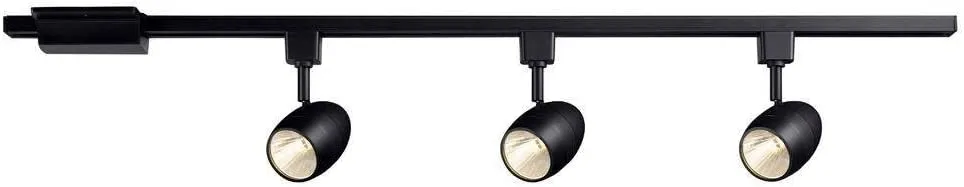 Hampton Bay Black Dimmable LED Track Kit