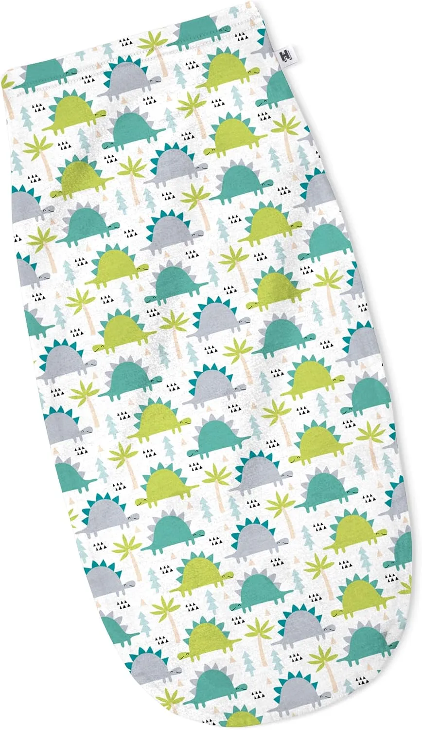 Henry Hunter Baby Swaddle Sack | The Simple Swaddle | Soft Stretchy Cotton Swaddles for Newborns | Baby Swaddles 0-3 Months, Swaddle Blankets for Baby Boy, Pack of 3, Dinosaur | Shark | Light Heather