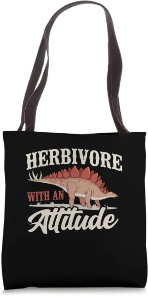 Herbivore With An Attitude Paleontologist Paleontology Tote Bag