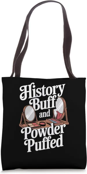 History Buff Civil War Reenactor Powder Puff Style Tote Bag