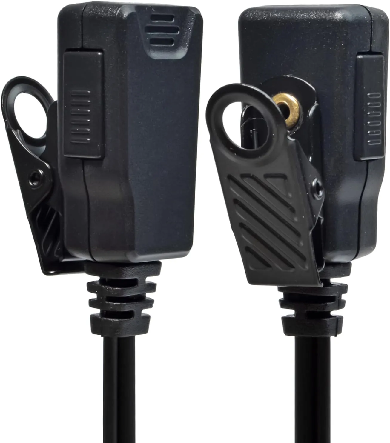 HYS 1-Wire Earpiece with Mic&PTT for Baofeng Walkie Talkie BF-F8HP BF-F9 UV-82 UV-82HP UV-82C UV-5R UV-5R5 UV-5RA UV-5RE UV-5X3 Kenwood NX TK Series 2pin Radios, G Shape Ear Hook