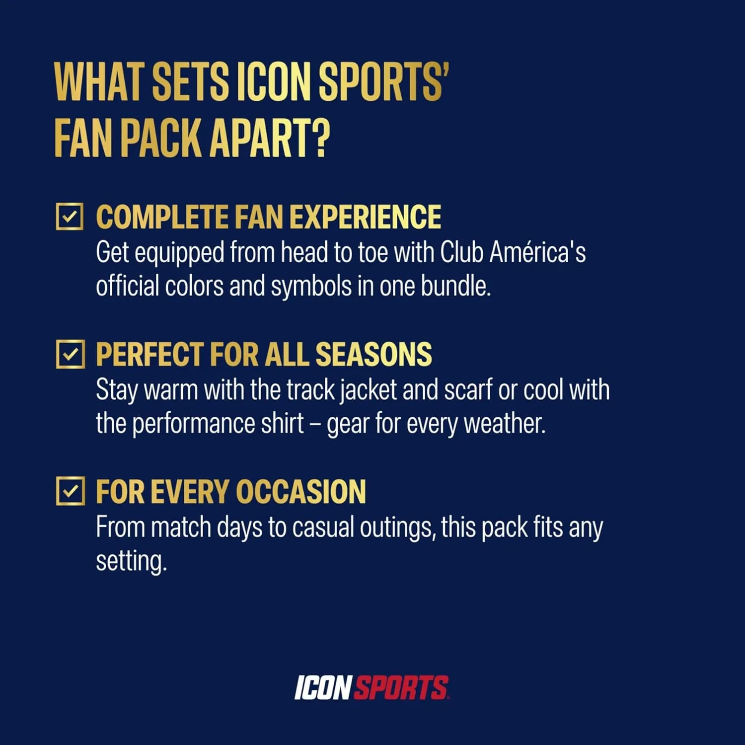 Icon Sports Ultimate Fan Pack: Officially Licensed Club America Soccer Bag, Scarf, Jacket & Shirts 5 Piece Value Set