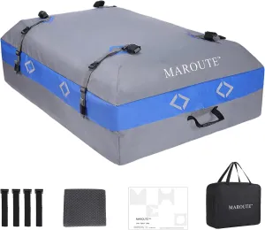 IDEALHOUSE 2024 New Rooftop Cargo Carrier Bag – 21 Cu Ft Heavy-Duty Robust Waterproof & Durable Storage Bag, Universal Fit with 8 Door Hooks