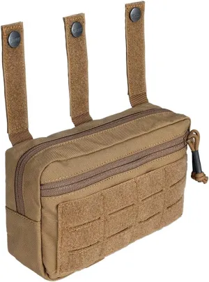 IDOGEAR MOLLE Pouch Admin Dump Sub Abdominal Drop Pouch Dual-Purpose Carrying Kit EDC Bag with MOLLE Hook and Loop Panels 500D Nylon