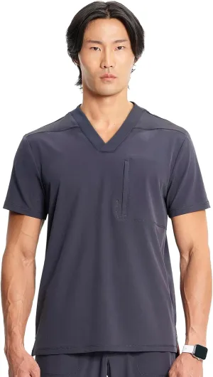 Infinity Cherokee Men's V-Neck Scrub Top with Rib-Knit Neckline, Front Shoulder Yokes, and a Center Back Panel IN700A