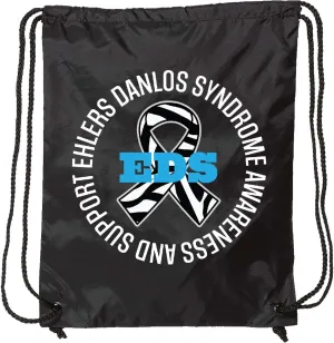 inktastic Ehlers Danlos Syndrome EDS Awareness Walk Drawstring Bag Black 29556