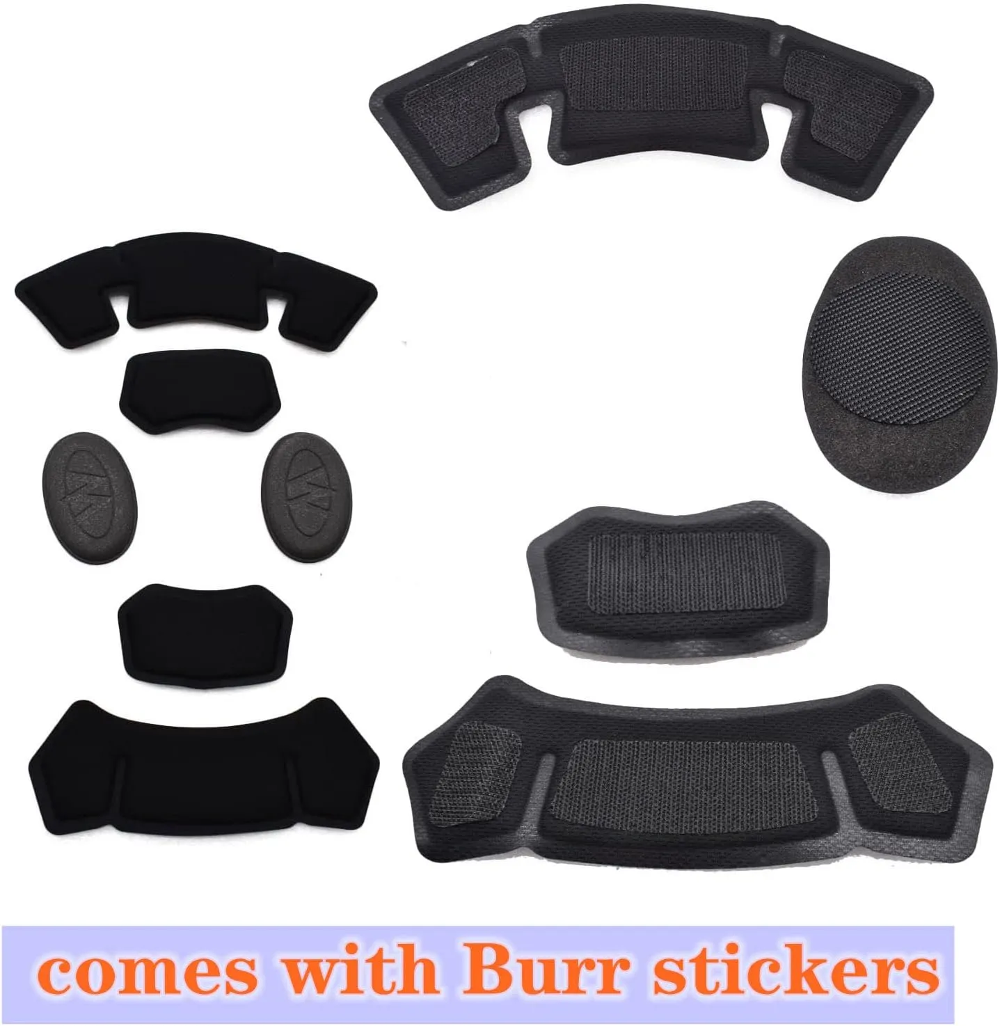 Internal Memory Foam Pads Helmet Lining Tactical Airsoft Helmet Padding kit Replacement Helmet Liner System Protective Cushion Mat Accessories fit Fast MT MICH IBH AF ACH MK M88 Airsoft Helmet