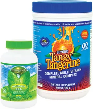 (International Shipping) Youngevity BTT Basic 90 Pak Beyond Tangy Tangerine Ultimate EFA Plus