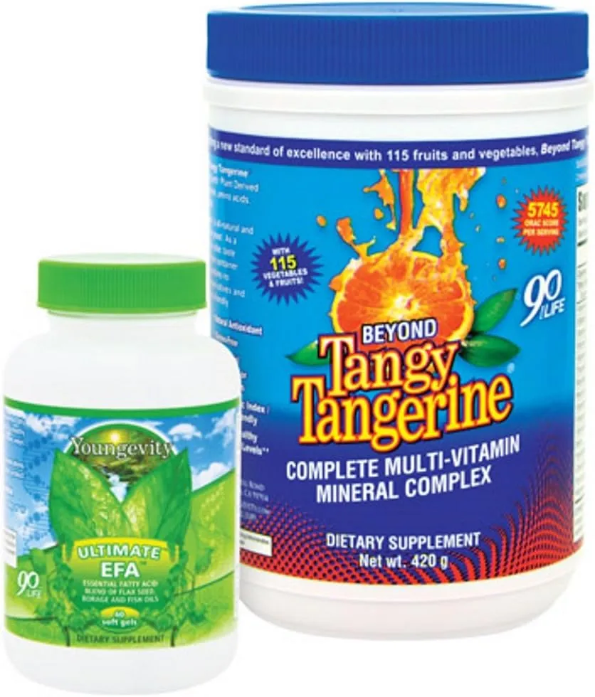 (International Shipping) Youngevity BTT Basic 90 Pak Beyond Tangy Tangerine Ultimate EFA Plus