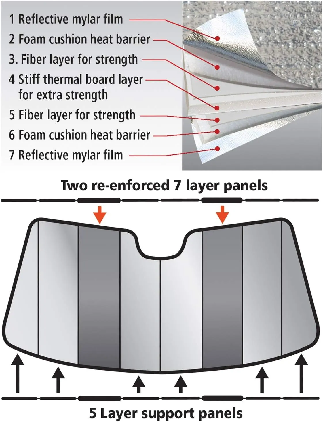 Intro-Tech Automotive AU-75-P Silver Custom Fit Premium Folding Windshield Sunshade for Select Audi R8 Models