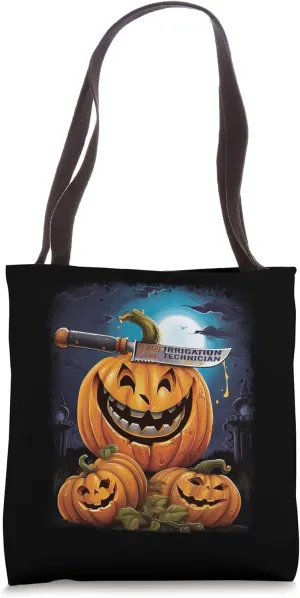 Irrigation Technician Funny Halloween Fun Pun Spooky Tote Bag