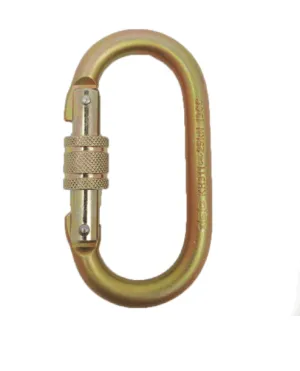 ISC Oval Steel Screw Gate Carabiner