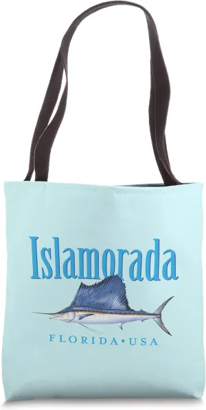 Islamorada Florida Keys Sailfish Design Tote Bag