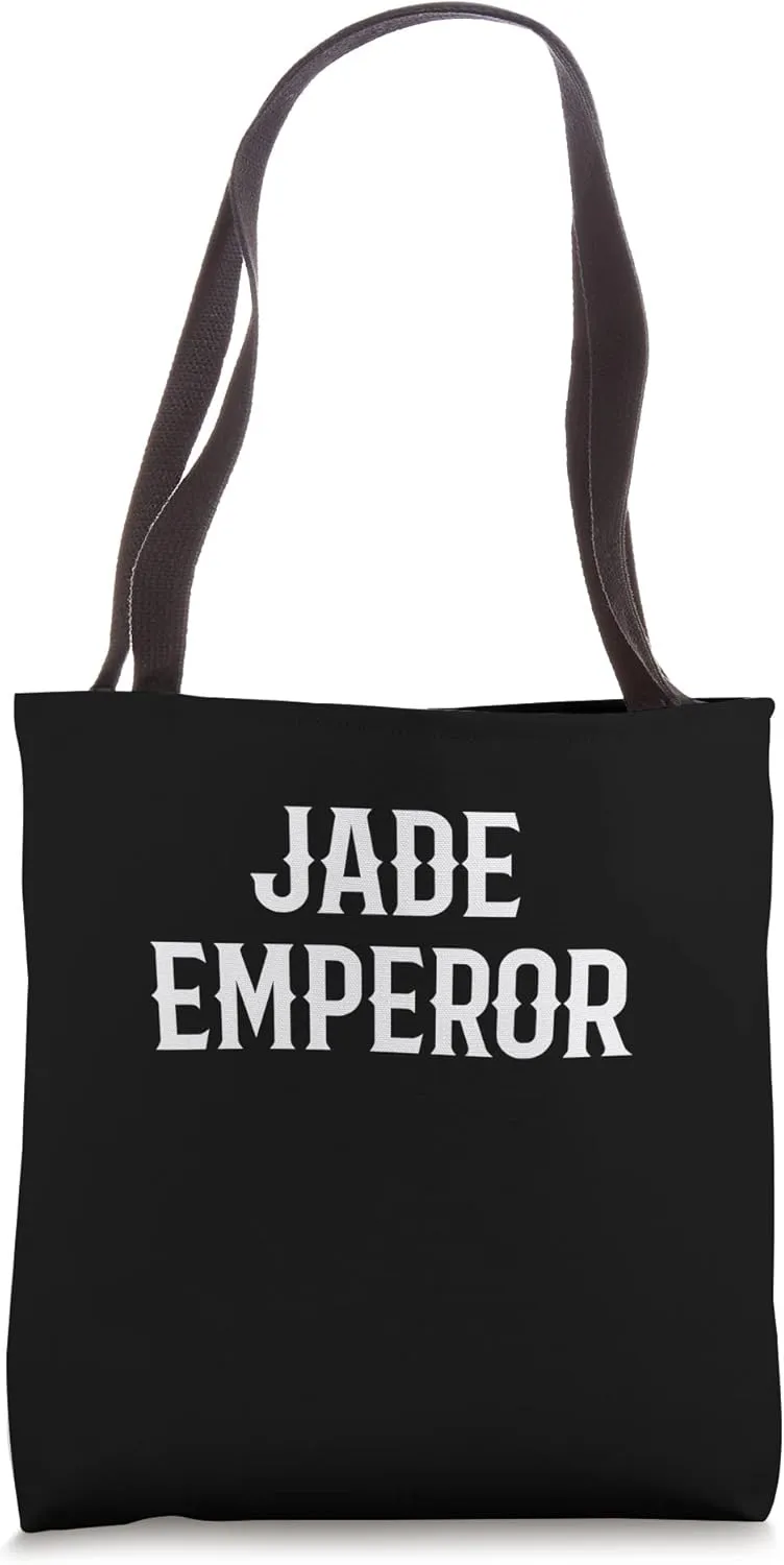 Jade Emperor Costume. Calligraphy Chinese God Costume Tote Bag