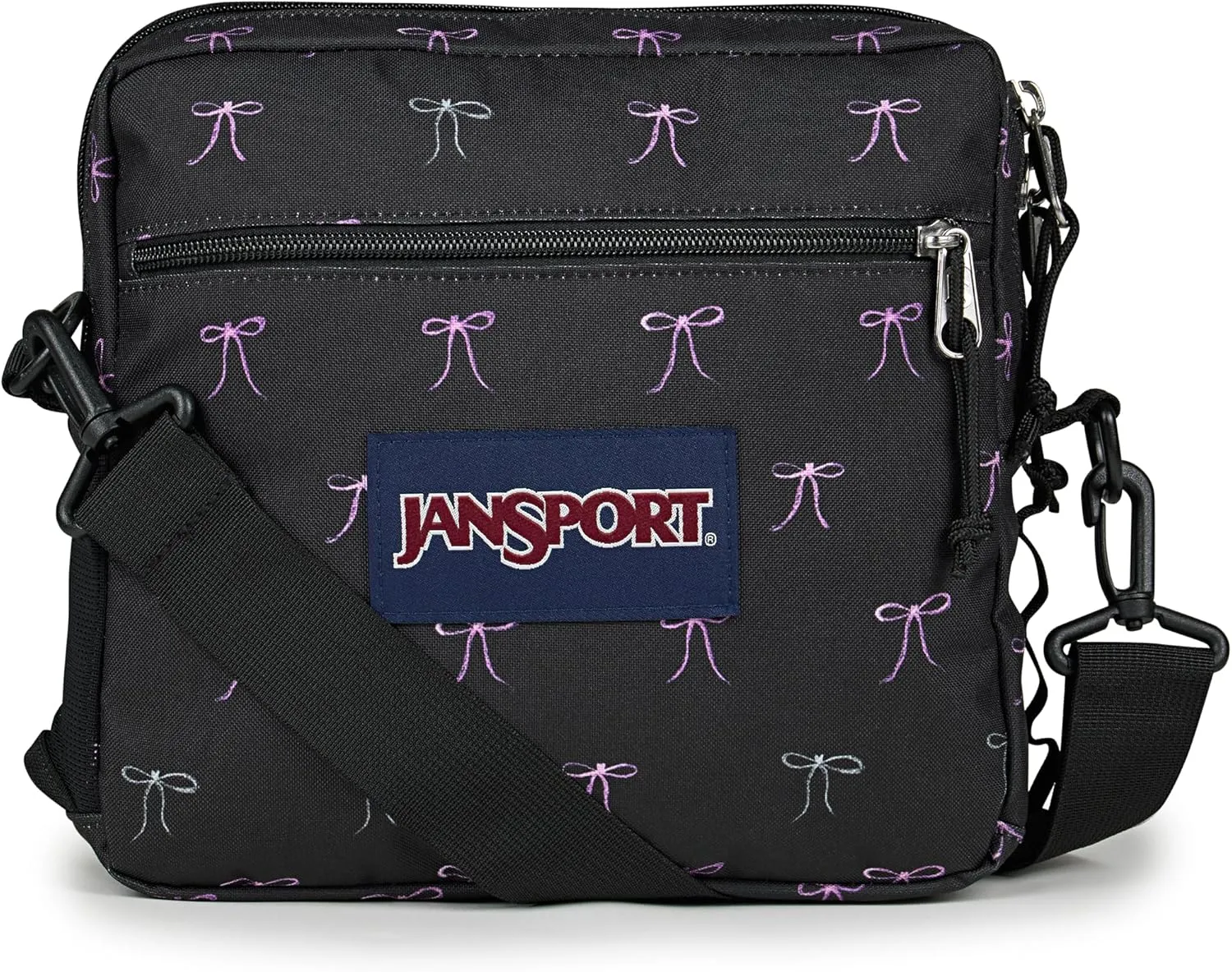 JanSport Central Adaptive Accessory Bag – Wheelchair & Walker Compatible, Versatile Carry Options, Tuck-Away Adjustable Loops, SaniStash Pocket for Easy Access, Bad Bows