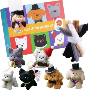 JMMICO 71-Piece Pipe Cleaner Craft Kit for Kids & Adults - DIY Animal Art Supplies with Video Tutorial, Creative Blind Box Anxiety Relief Toys & Classroom Activities, Gifts for 8  Year Old Girls