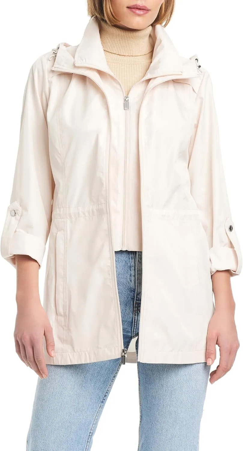 Jones New York Women's Ladies Packable Anorak with Bib