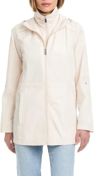 Jones New York Women's Ladies Packable Anorak with Bib