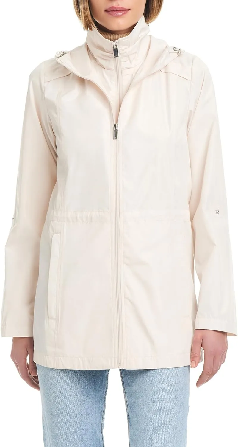 Jones New York Women's Ladies Packable Anorak with Bib
