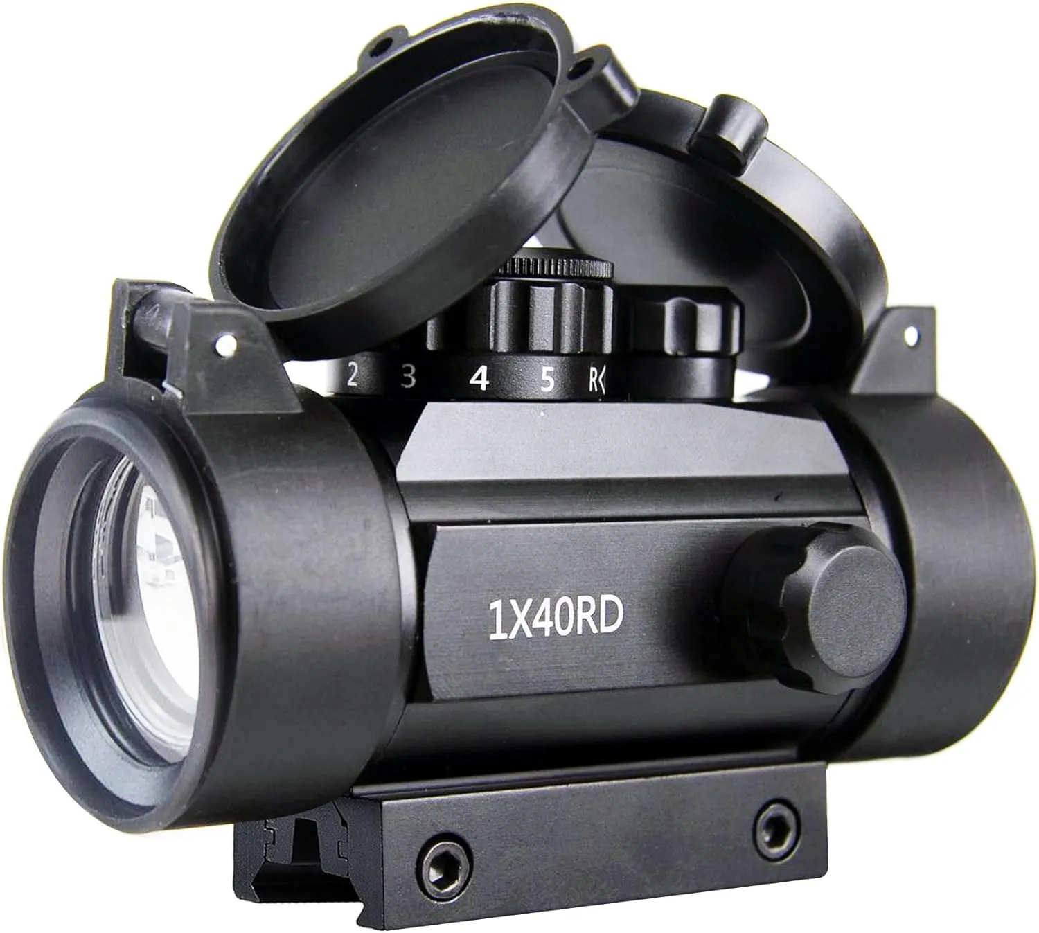 KASENTE 1x40 Red Green Dot Sight Rifle Scope with 20mm / 11mm Picatinny Dovetail Rail Mount