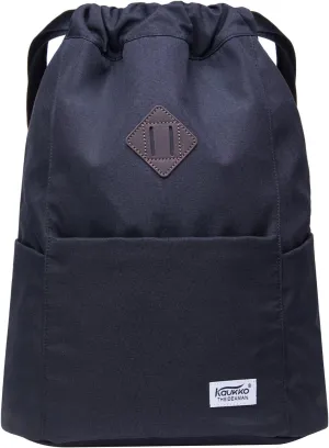 KAUKKO Drawstring Sports Backpack Gym Yoga Bag Shoulder Rucksack for Men and Women