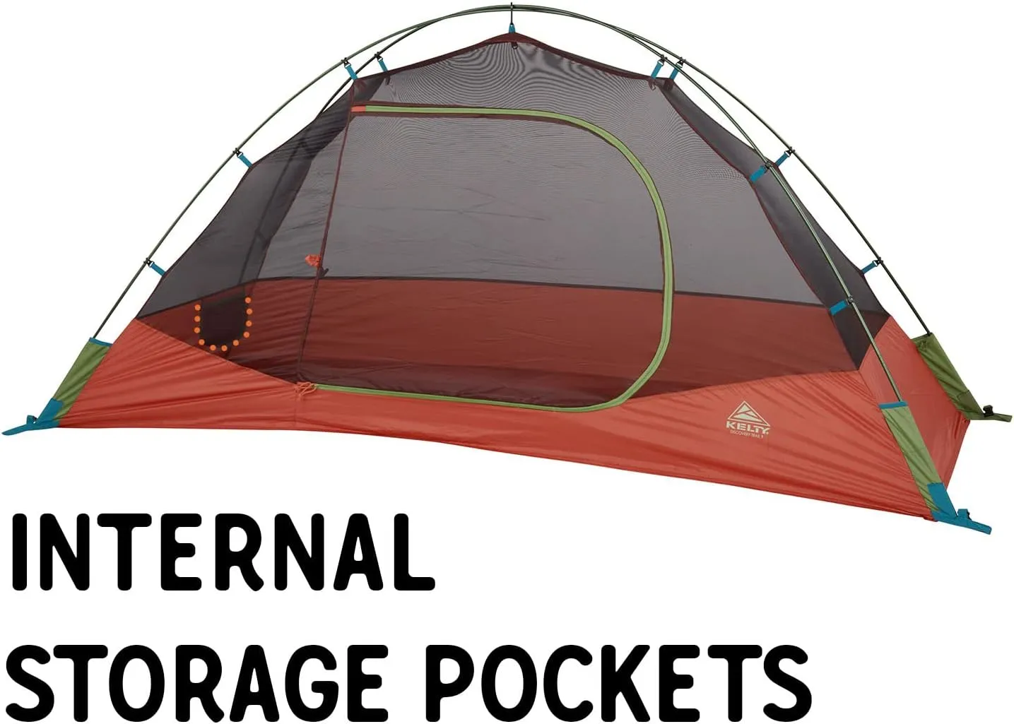 Kelty Tents Kelty Discovery Trail Backpacking Tent, Lightweight and Easy to Setup Backpacking Shelter with 2 Aluminum Poles, Single Door Single Vestibule, Stuff Sack Included