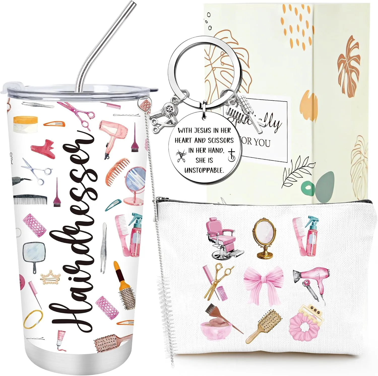 Keluna Hairdresser Gifts for Women - Hairdressers Makeup Cosmetic Bag Appreciation Gift for Hairstylist Women Men Thank You Gifts for Hairstylist