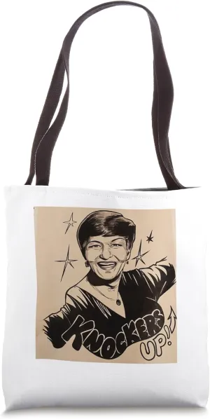 Knockers Up Busty Rusty Cartoon Tote Bag