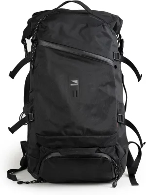 Lander Traveler Backpack, Outdoor 19 Inch Computer Bag, Crash pad computer protection, Airline Approved, Heavy Duty Water Resistant, 35 Liter Capacity - Black