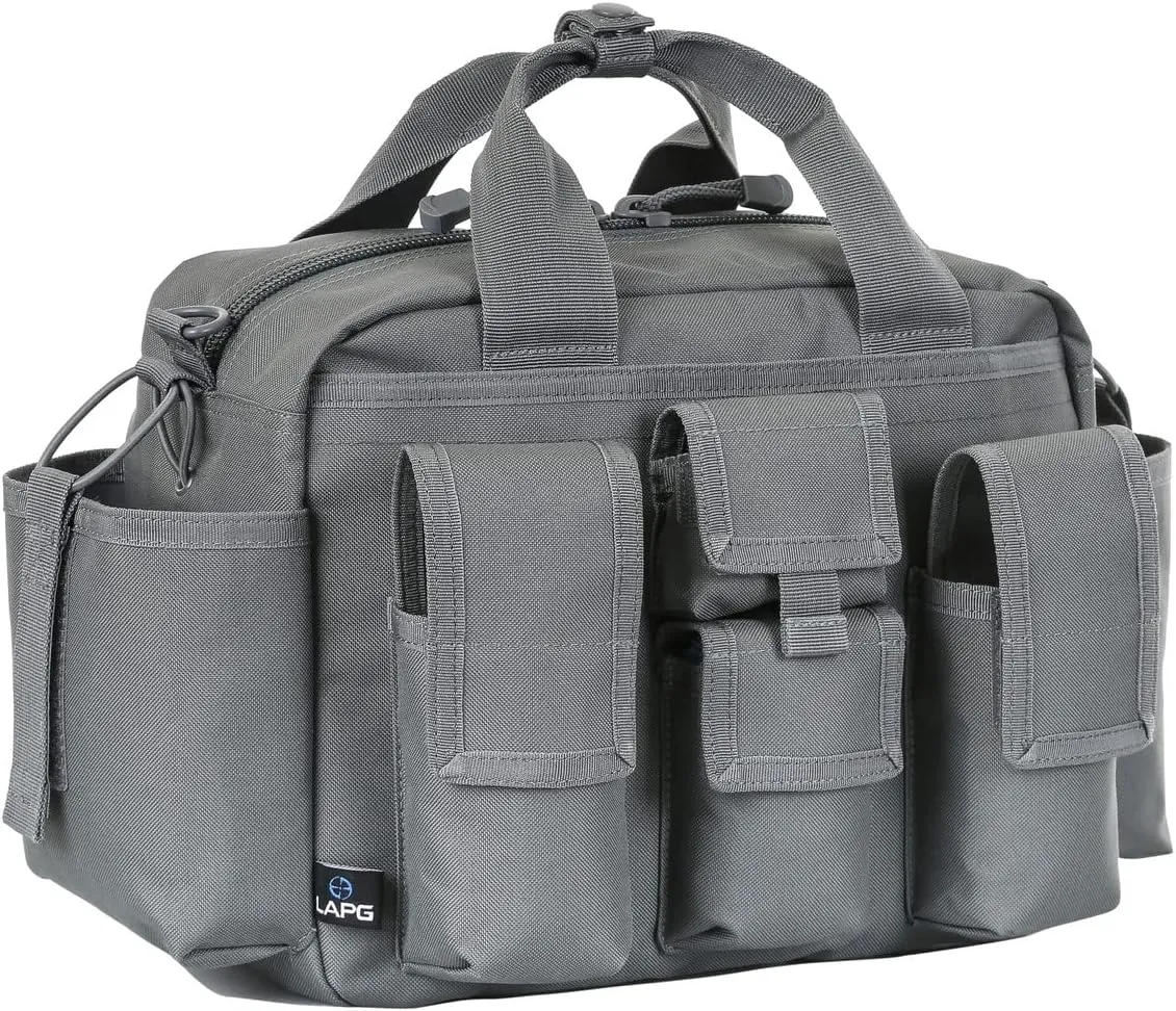 LAPG Tactical Bail Out Gear, Survival Bug Out, Hunting & Hiking, Range Bag with Shoulder Strap & Carry Handle