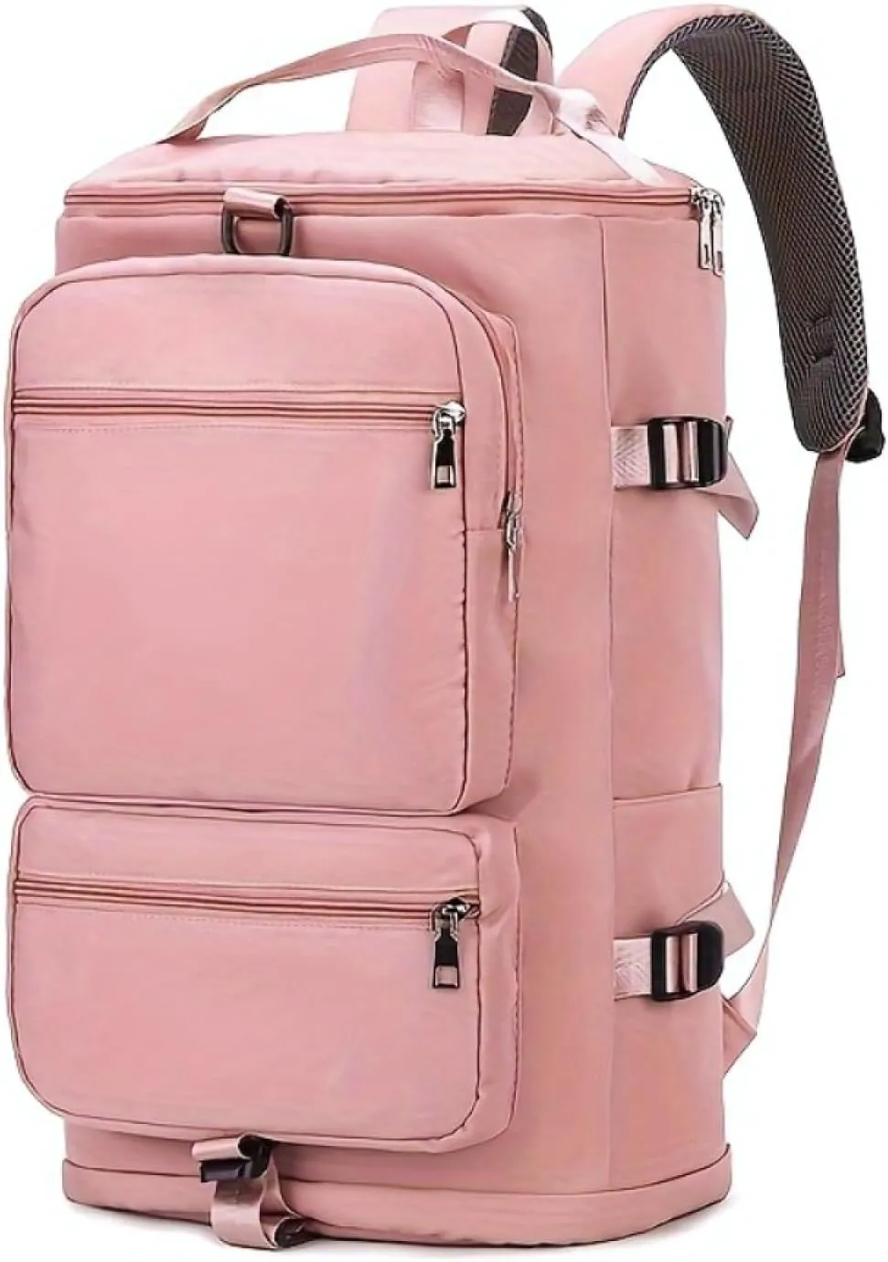 Large Capacity Waterproof Duffle Bag with Shoes Compartment and Adjustable Stra for Travel, Sports, and Fitness