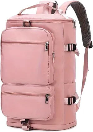 Large Capacity Waterproof Duffle Bag with Shoes Compartment and Adjustable Stra for Travel, Sports, and Fitness