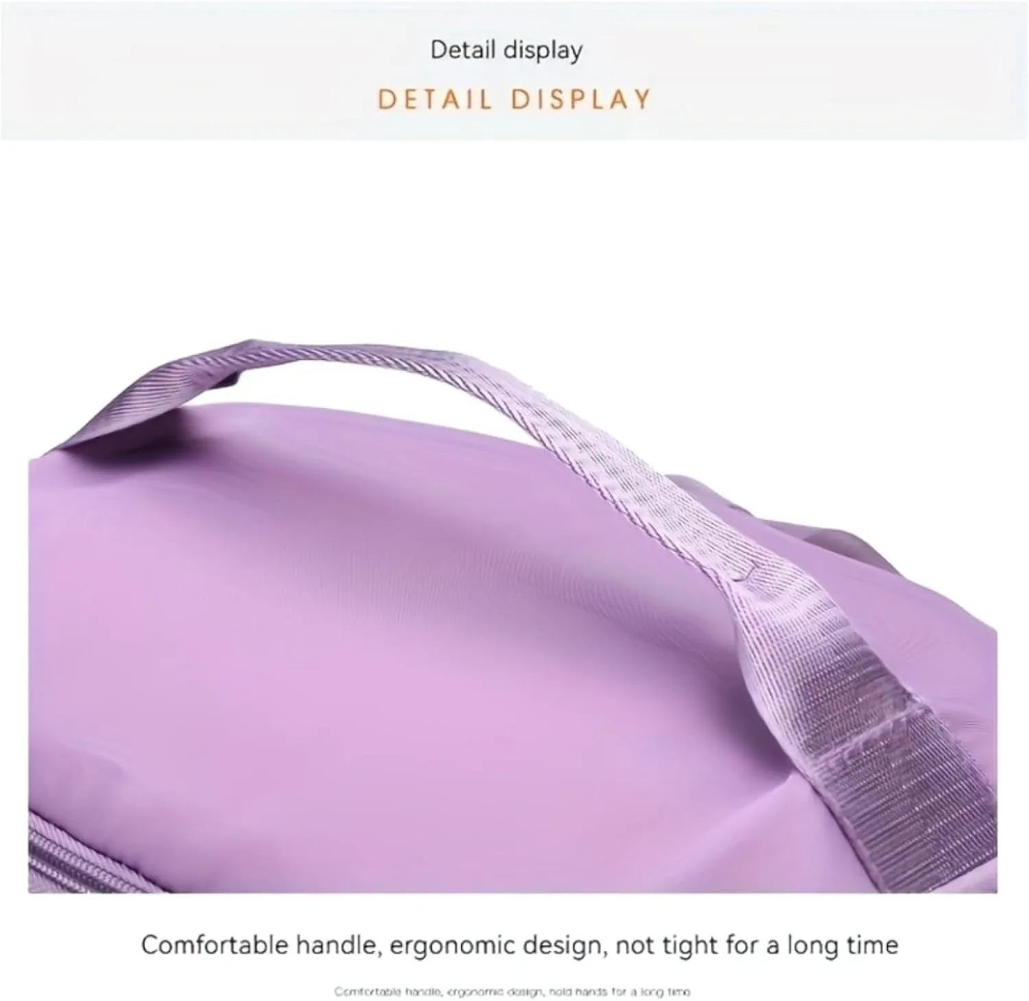 Large Capacity Waterproof Duffle Bag with Shoes Compartment and Adjustable Stra for Travel, Sports, and Fitness