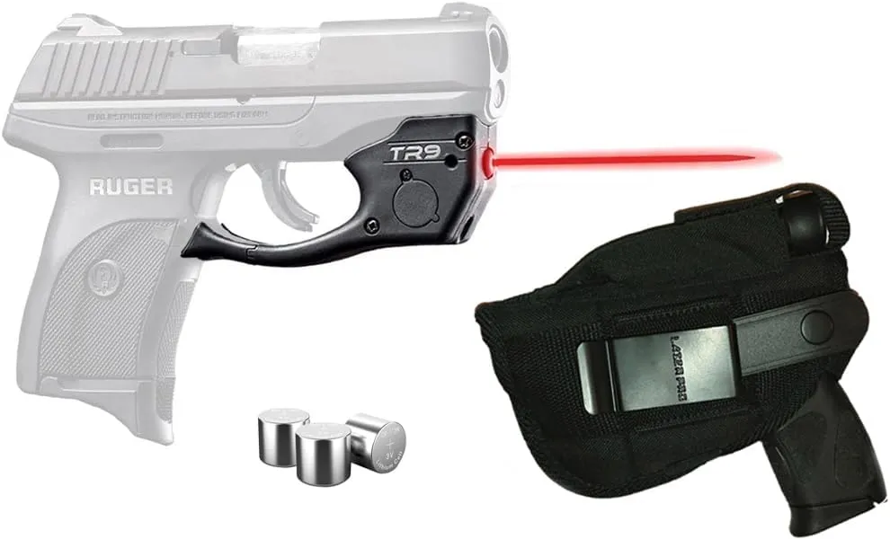 LASERPRO® Kit w/Holster & ArmaLaser TR9S / TR9 Red Laser Sight for Ruger LC9 LC9s LC380 EC9s [Won't FIT LCP 1, 2, MAX or MAX-9 - See Fit Chart Image]
