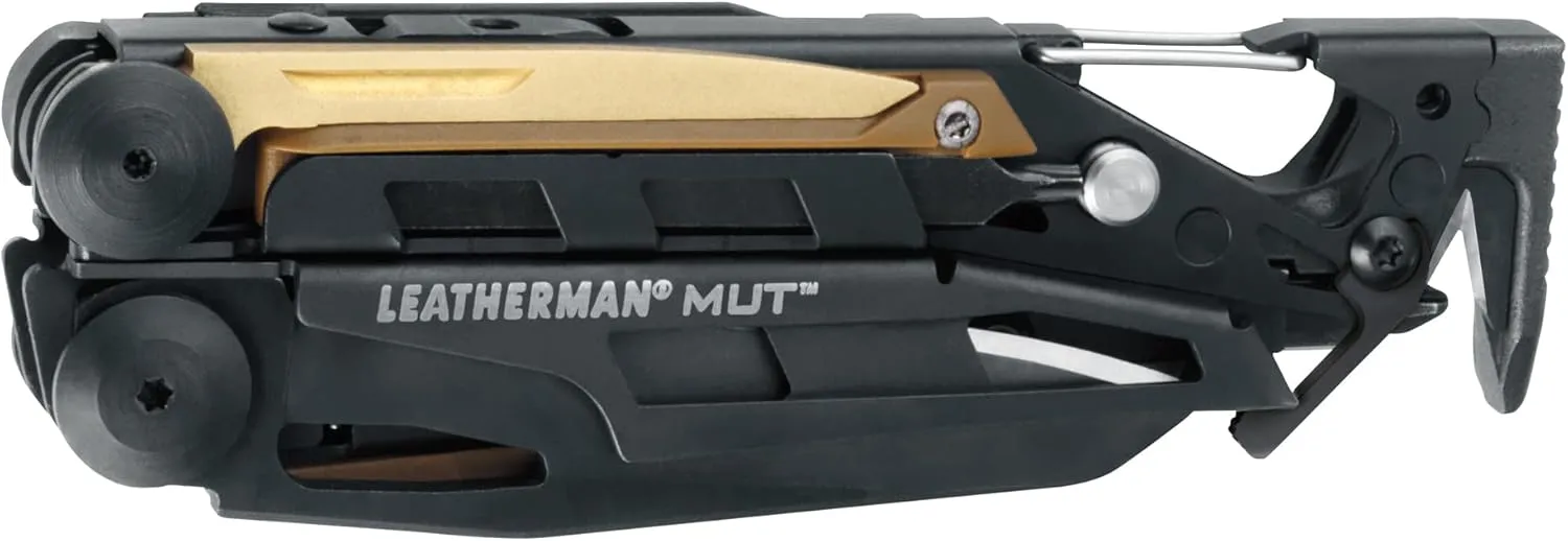 LEATHERMAN, MUT Multitool with Premium Replaceable Wire Cutters and Firearm Tools, Black with MOLLE Black Sheath