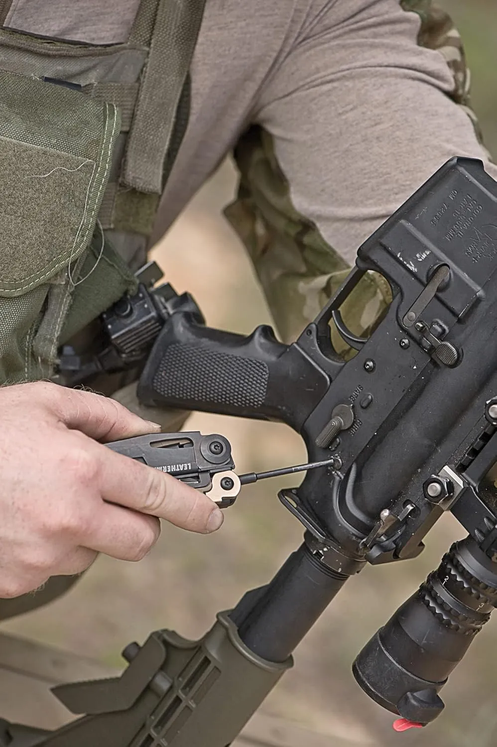 LEATHERMAN, MUT Multitool with Premium Replaceable Wire Cutters and Firearm Tools, Black with MOLLE Black Sheath